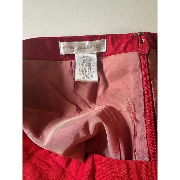 Annie Alexander Red High-Waisted Pants - Size 8 - Picture 3 of 3